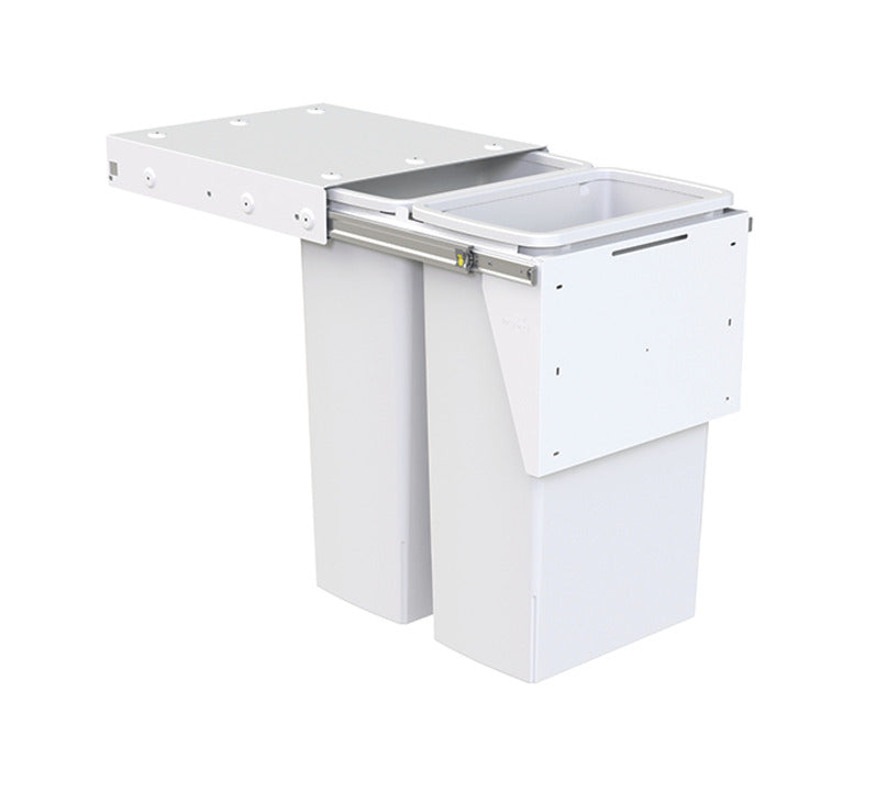 Hideaway Compact 2 x 35ltr Top Mount Door Mount Double Pull Out Kitchen Cupboard Bin (HA70C)