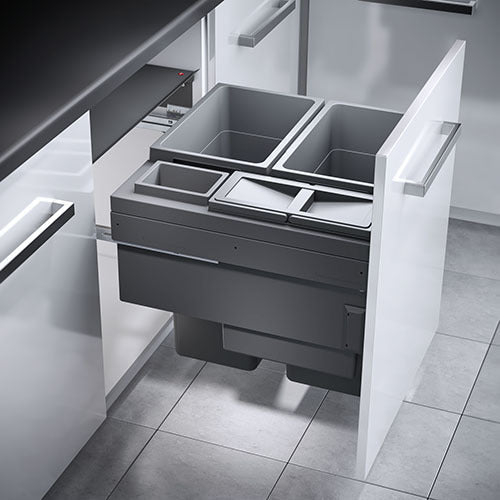 Waste Bin, Double Pull Out Kitchen Cupboard Bin Hailo Euro Cargo ST60