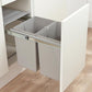 Wesco 40L Door Mount Double Pull Out Kitchen Cupboard Bin
