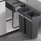 Kia Ora 34L OPTIO bins (2x17L) in Dark Grey K34