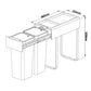 Kia Ora 34L OPTIO bins (2x17L) in Dark Grey K34
