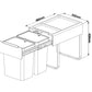 Kia Ora 40L OPTIO bins (2x20L) in Dark Grey K40
