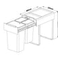 Kia Ora 46L OPTIO bins (2x10L + 1x26L) in Dark Grey K46