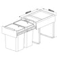 Kia Ora 50L OPTIO bins (2X25L) in Dark Grey K50