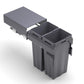 Kia Ora VITA 62L (2x31L) Kitchen Bin in Dark Grey. To suit 400mm cabinet K62400
