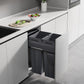 Kia Ora VITA 62L (2x31L) Kitchen Bin in Dark Grey. To suit 400mm cabinet K62400