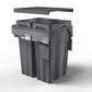 KOSARA SOFT CLOSE WASTE Double Pull Out Kitchen Cupboard Bin (T30 T40 T45 T45A)