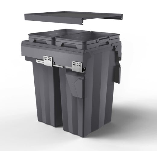 KOSARA SOFT CLOSE WASTE Double Pull Out Kitchen Cupboard Bin (T30 T40 T45 T45A)