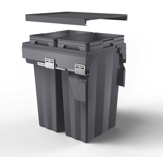 KOSARA SOFT CLOSE WASTE Double Pull Out Kitchen Cupboard Bin (T30 T40 T45 T45A)