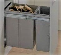 Wesco 30 litre Double Pull Out Kitchen Cupboard Bin