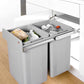 Wesco 52 litre TRIPLE Pull Out Kitchen Cupboard Bin (W52) 2 X 10L 1 X 26L