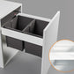 Blum TANDEMBOX antaro Standard Drawer M Height 83MM 30kg 500mm Silk White with BLUMOTION + Orion Grey 34L (2x17L bins) WBPB5040Z. To suit 500mm cabinet.