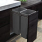 Hideaway Compact 2 x 35ltr Top Mount Door Mount Double Pull Out Kitchen Cupboard Bin (HA70BBC) 503.52.483