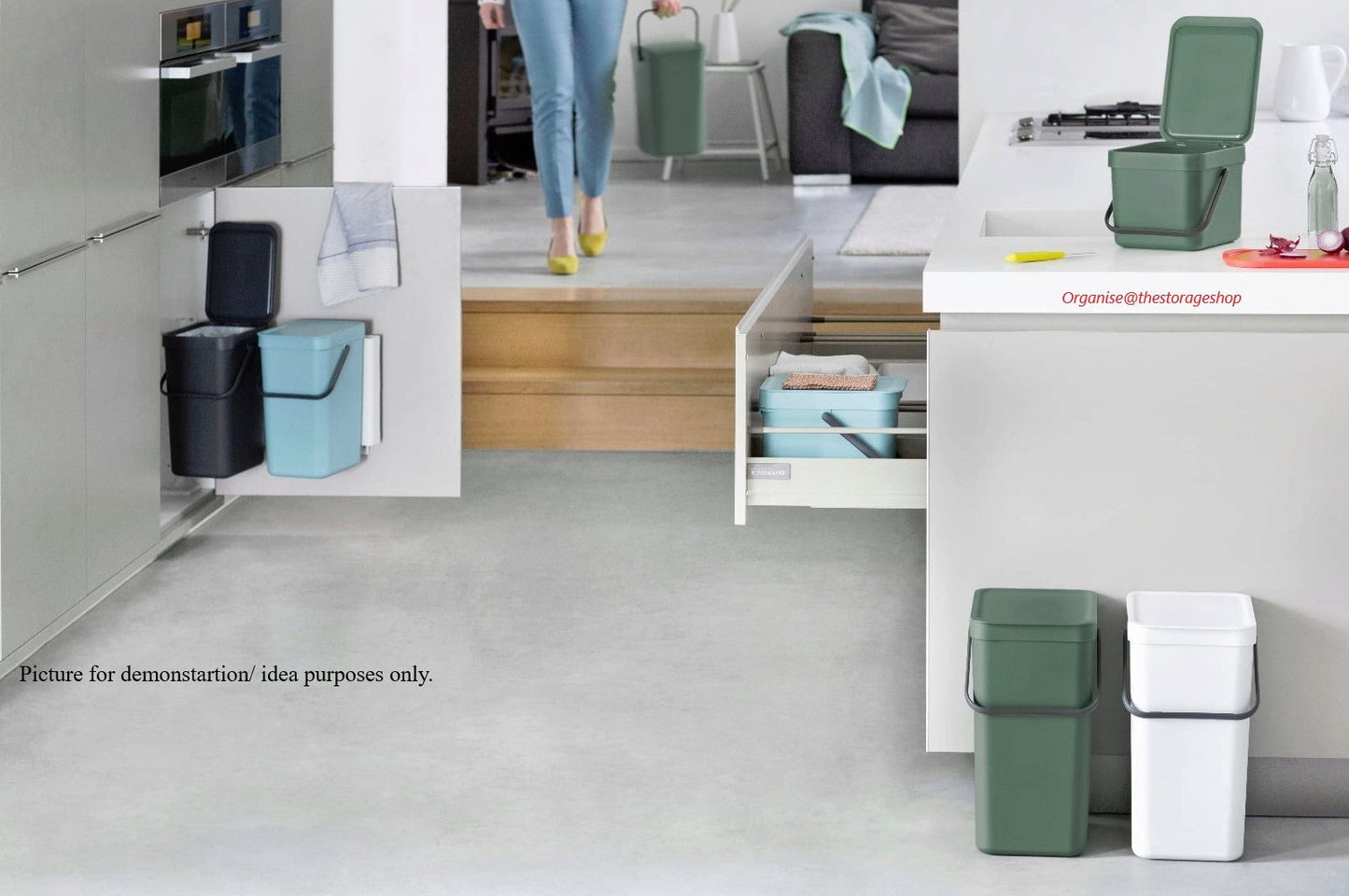 Brabantia Sort & Go bin 16l-White