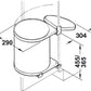 Hailo Kitchen Bin 15 litre Round Swing Out Bin (HA115A)