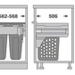 Laundry Basket Bin 2x35L