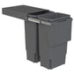 Hideaway Compact 2 x 35ltr Top Mount Door Mount Double Pull Out Kitchen Cupboard Bin (HA70BBC) 503.52.483