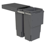 Hideaway Compact 2 x 35ltr Top Mount Door Mount Double Pull Out Kitchen Cupboard Bin (HA70BBC) 503.52.483